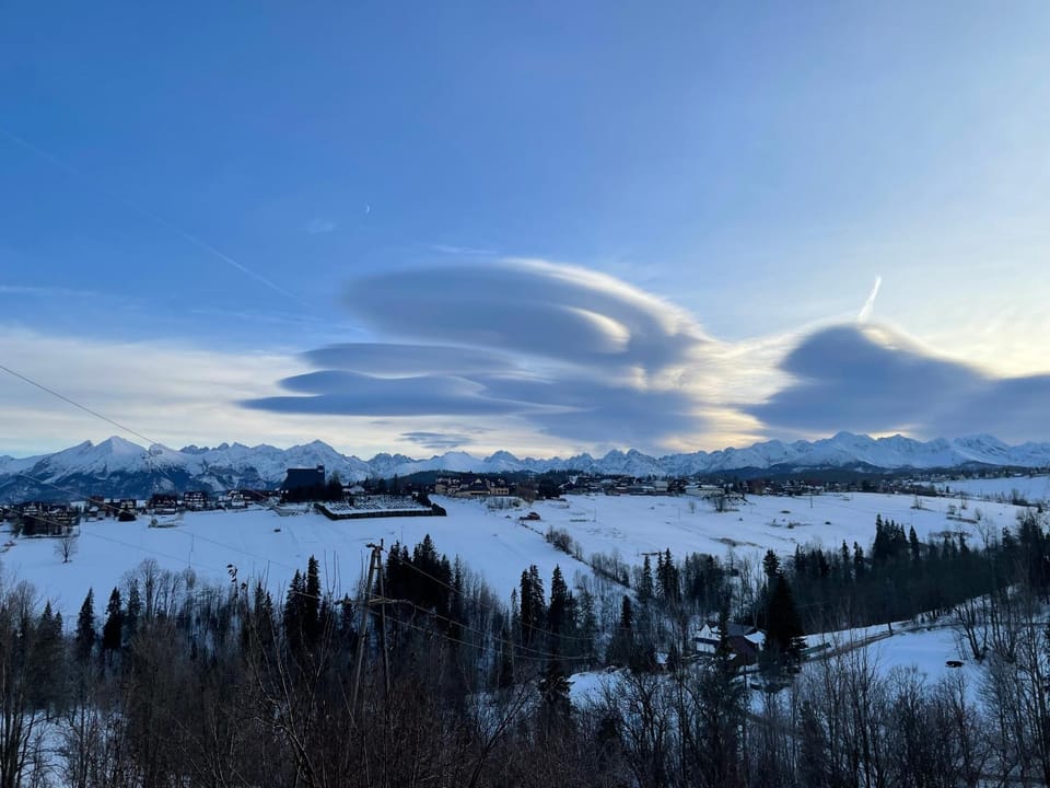 Natural landscape, Winter, Mountain view