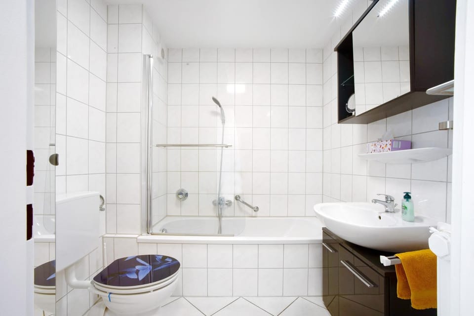 Bathroom, Living room