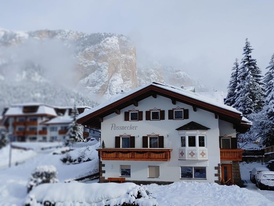 Property building, Natural landscape, Winter, Mountain view