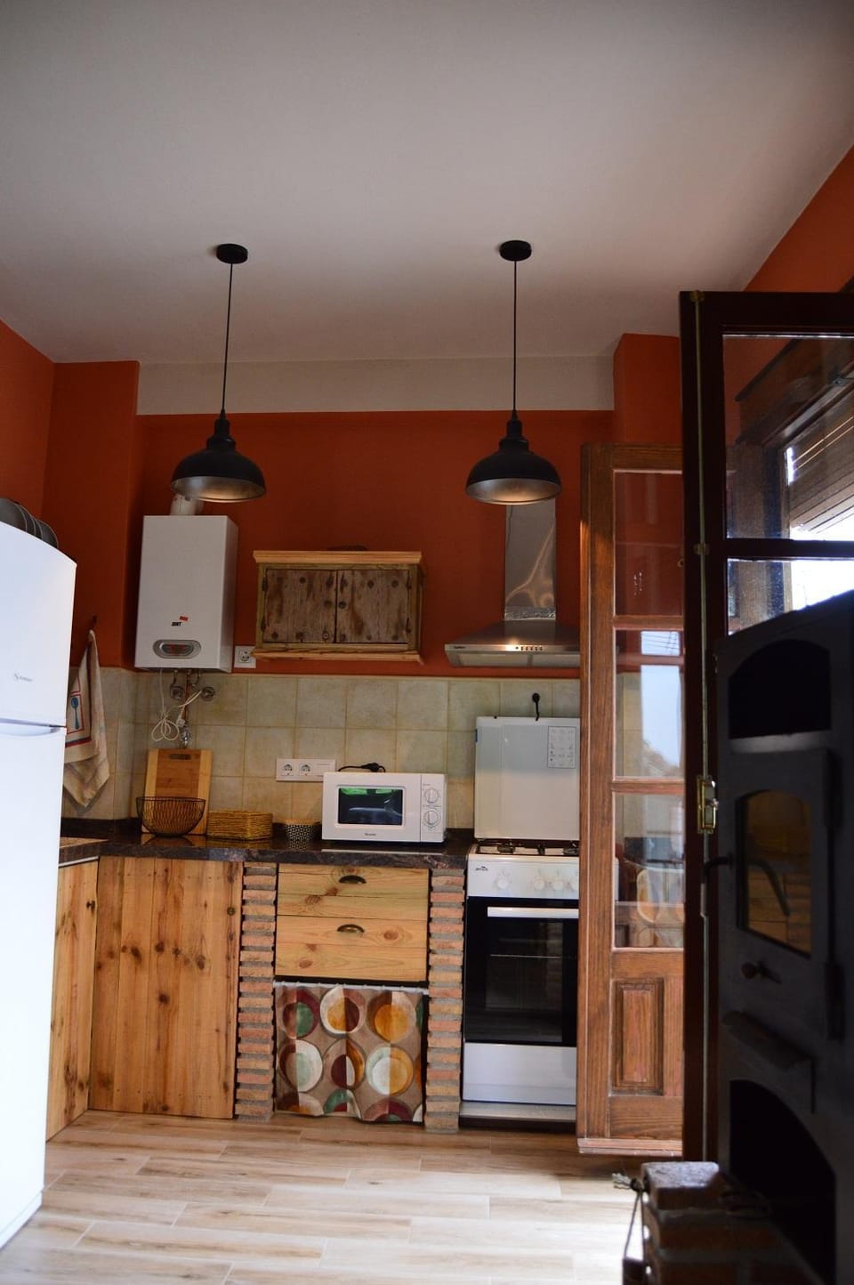 Kitchen or kitchenette, stove, stove