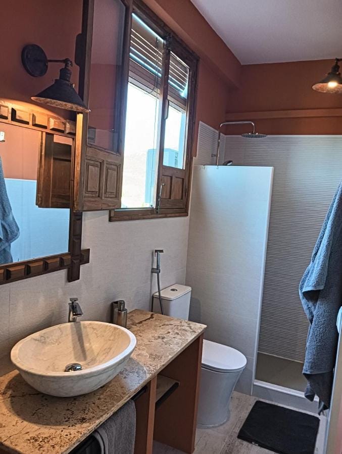 Shower, Toilet, Bathroom, towels