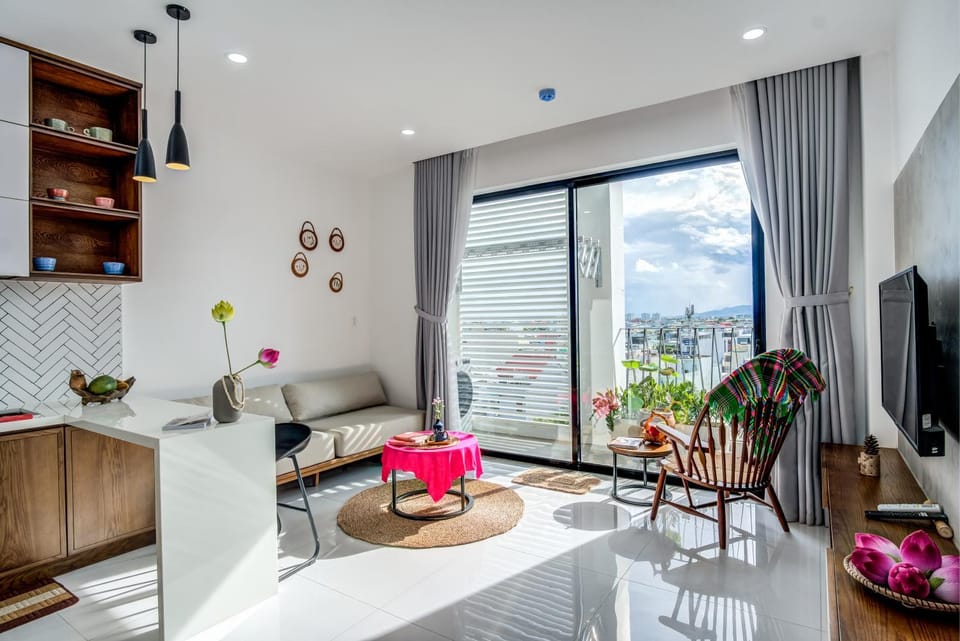 Living room, City view