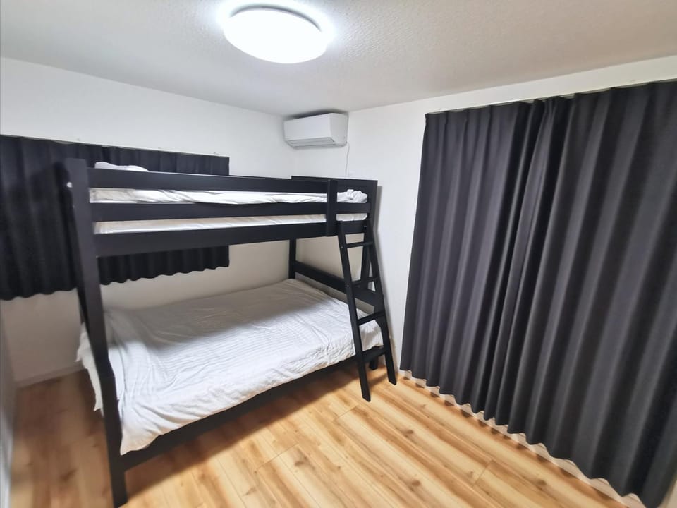 Bed, Photo of the whole room, Bedroom, bunk bed
