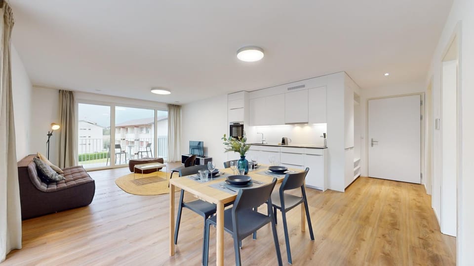 Kitchen or kitchenette, Living room