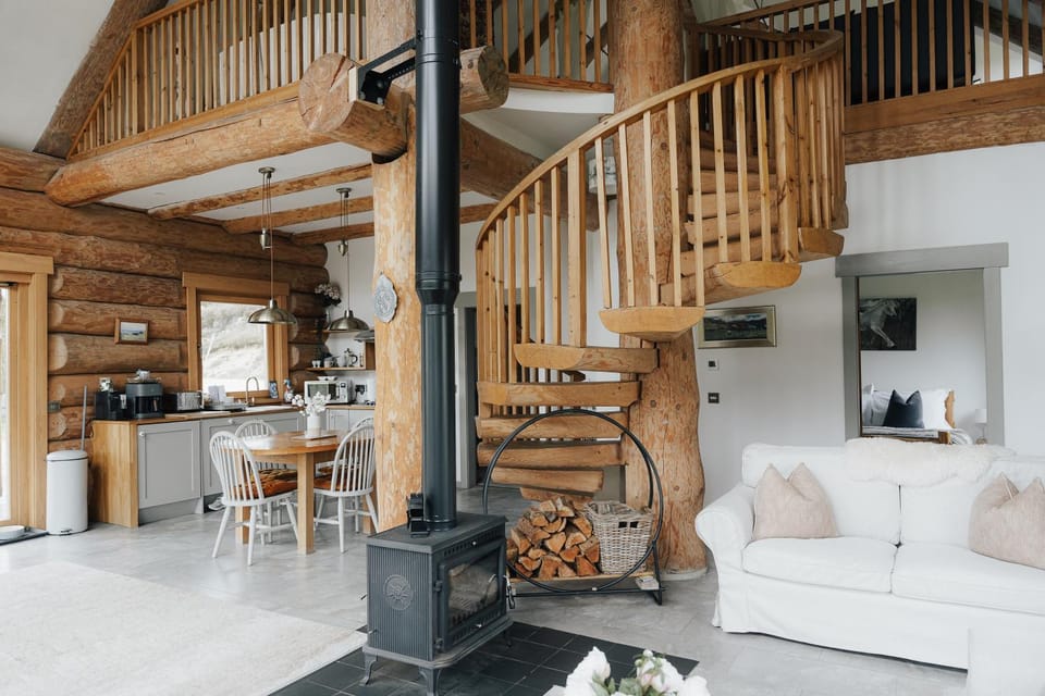 Wild Nurture Eco Luxury Offgrid Log Cabin Cabin in Scotland