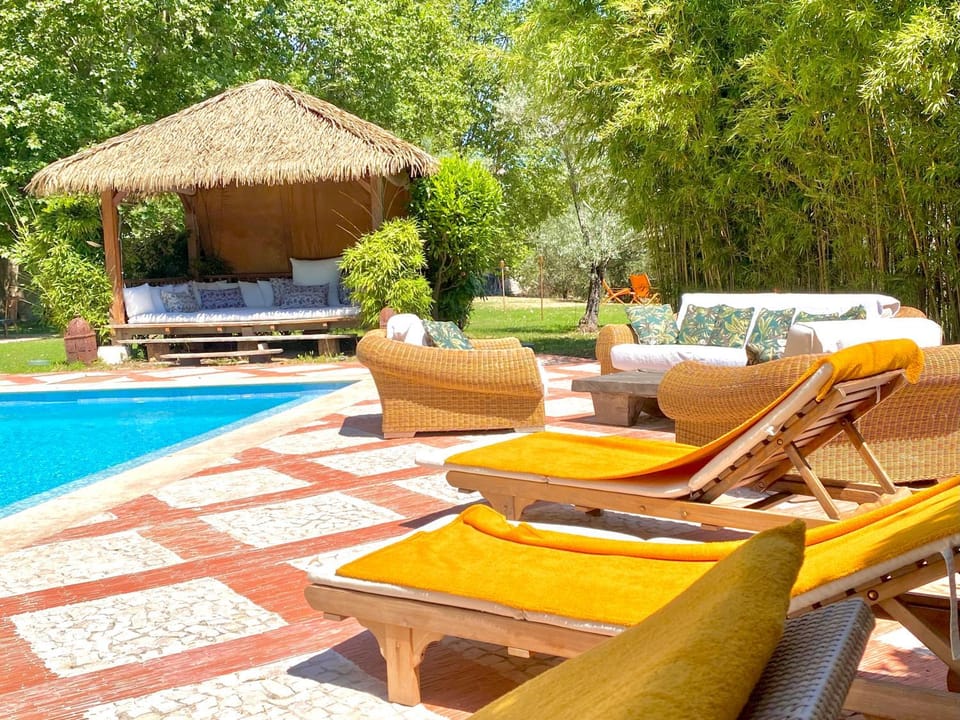 Natural landscape, Garden view, Swimming pool, sunbed
