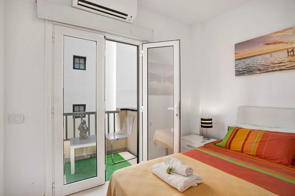 Property building, Living room, Bedroom