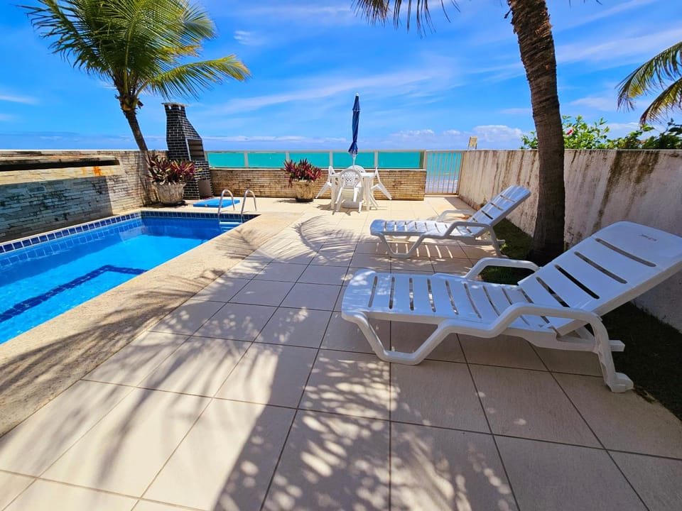 Patio, Day, Natural landscape, View (from property/room), Balcony/Terrace, Pool view, Sea view, Swimming pool, Swimming pool, sunbed