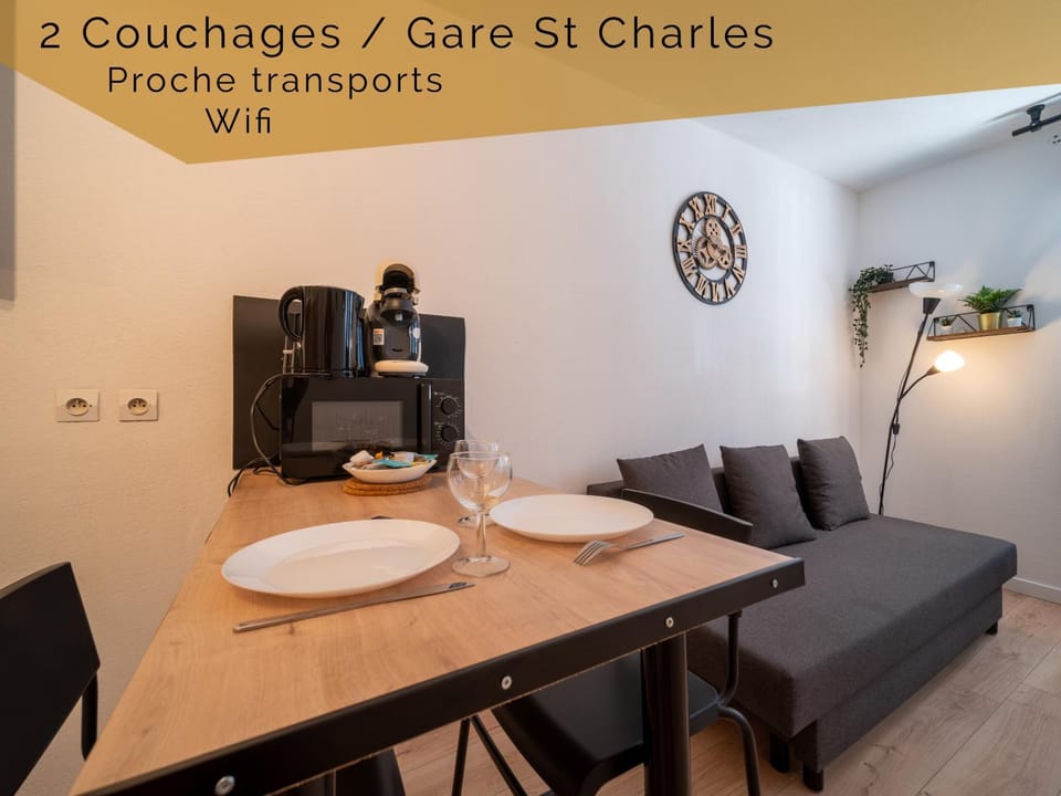 Appartement tout équipé à 6 minutes de la Gare St Charles Apartment in Marseille