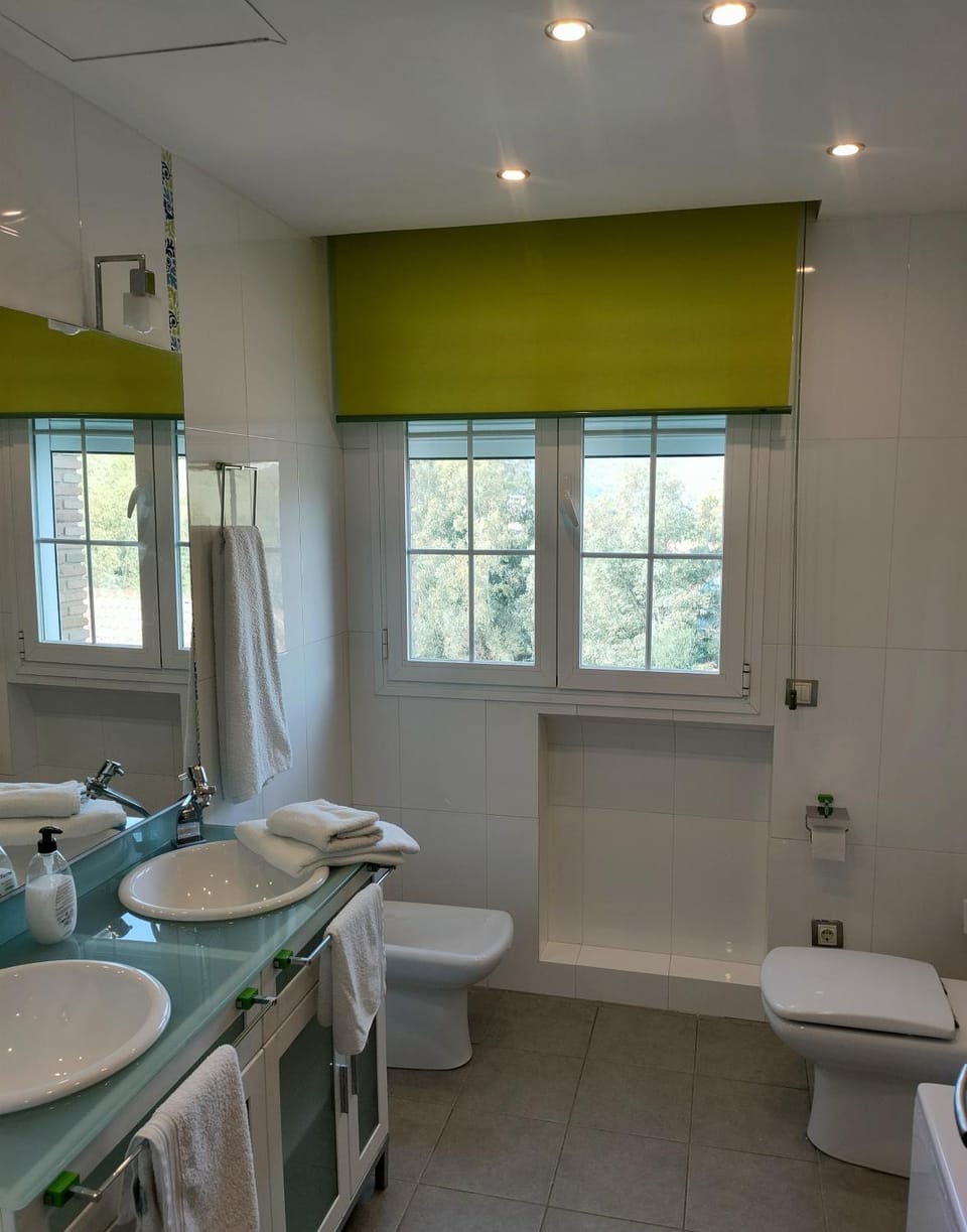 Bathroom, Living room