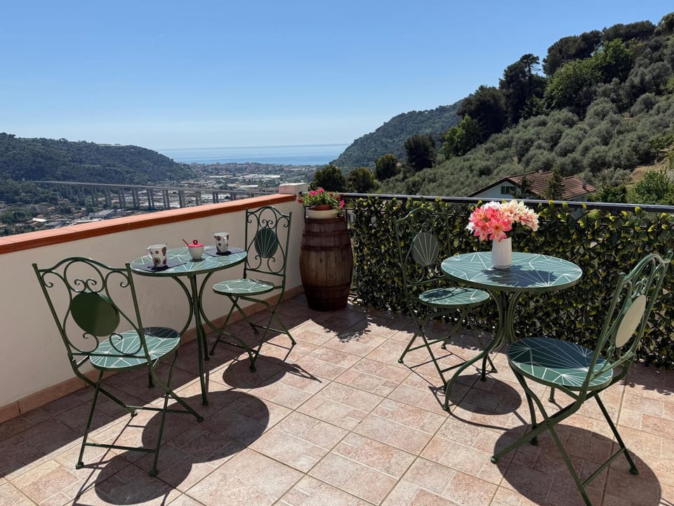 Patio, Natural landscape, View (from property/room), Balcony/Terrace, Dining area, Mountain view