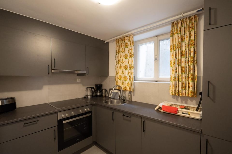 Coffee/tea facilities, Kitchen or kitchenette, dishwasher, oven, stove, toaster