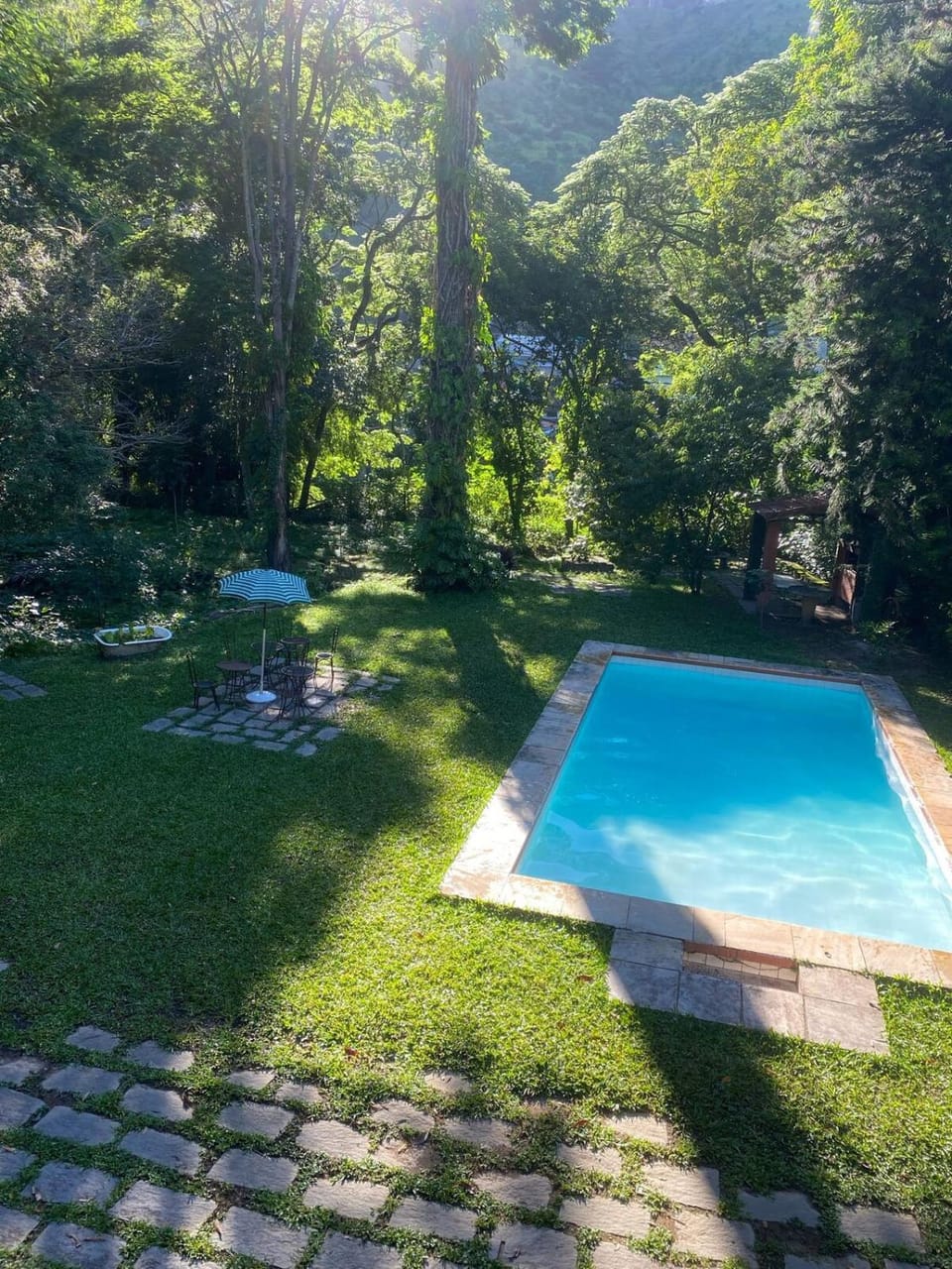 Natural landscape, Garden, Swimming pool, Swimming pool
