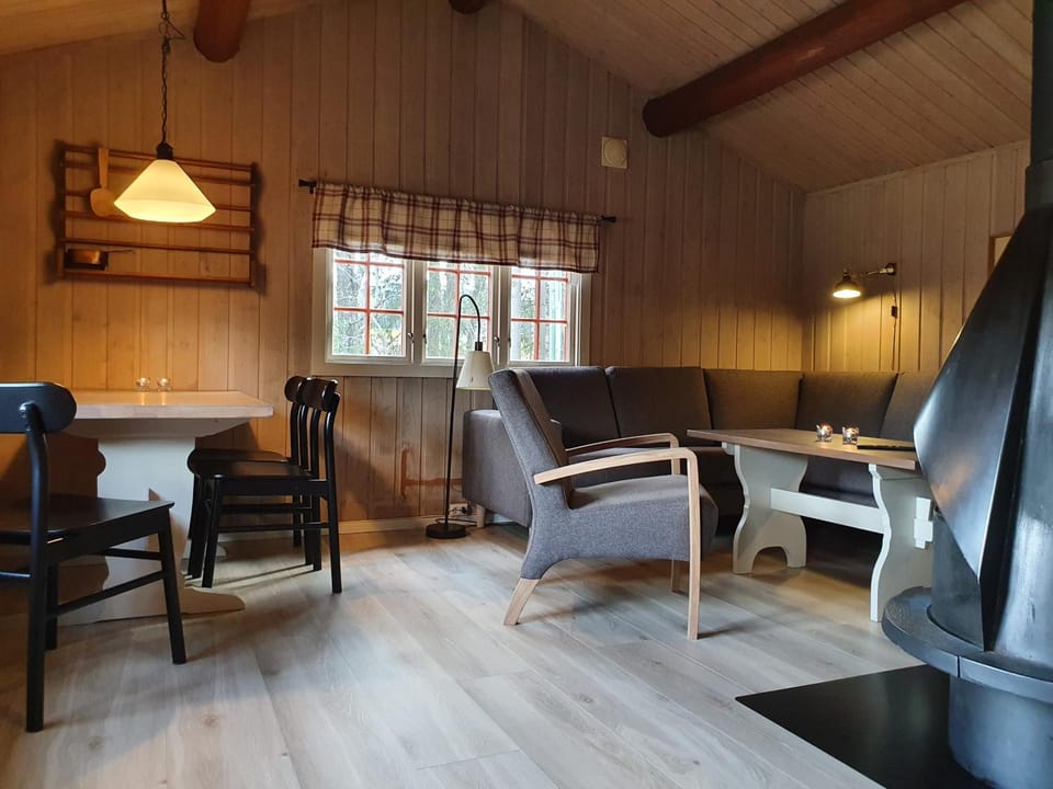 Living room, Dining area, flat iron