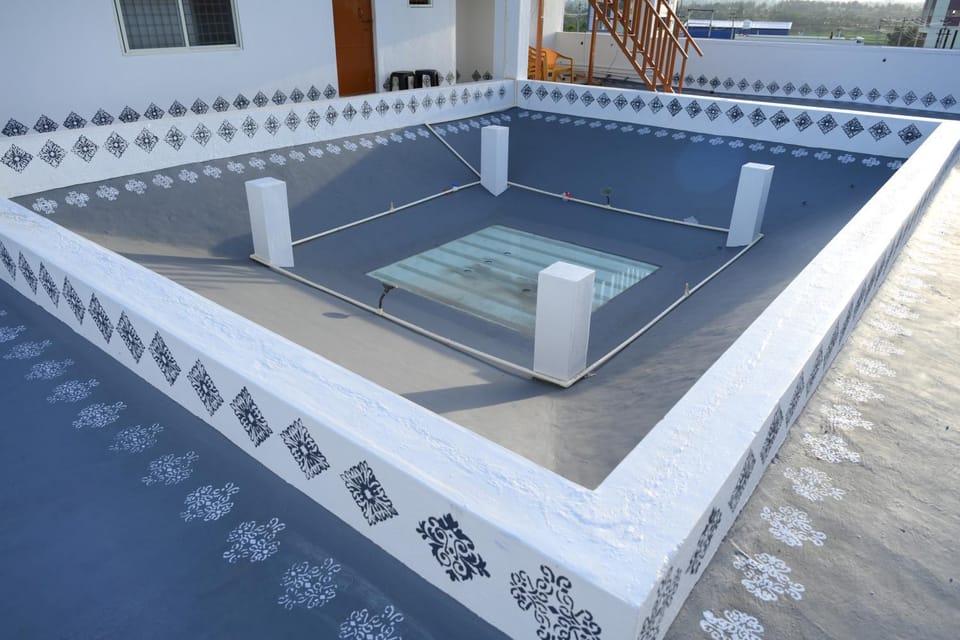 Pool view, Inner courtyard view