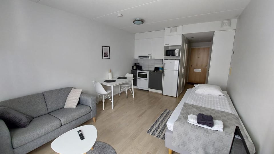 Very nice studio right next to the train station and free parking Kotimaailma Apartments Apartment in Finland