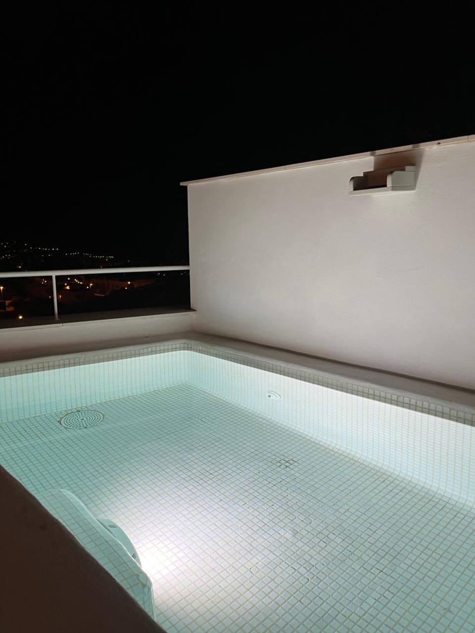 Night, Swimming pool, Swimming pool