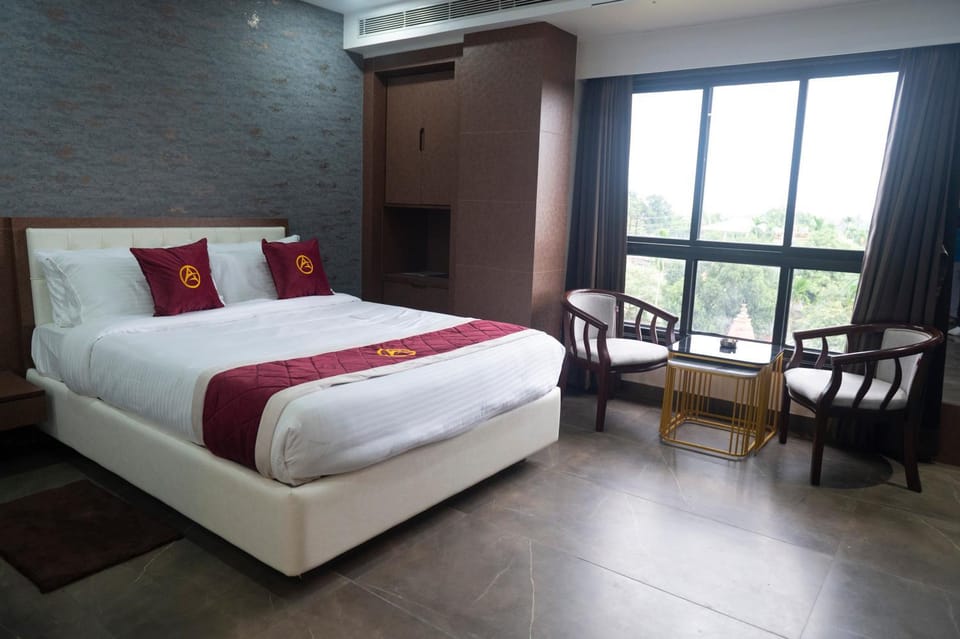 Bed, air conditioner