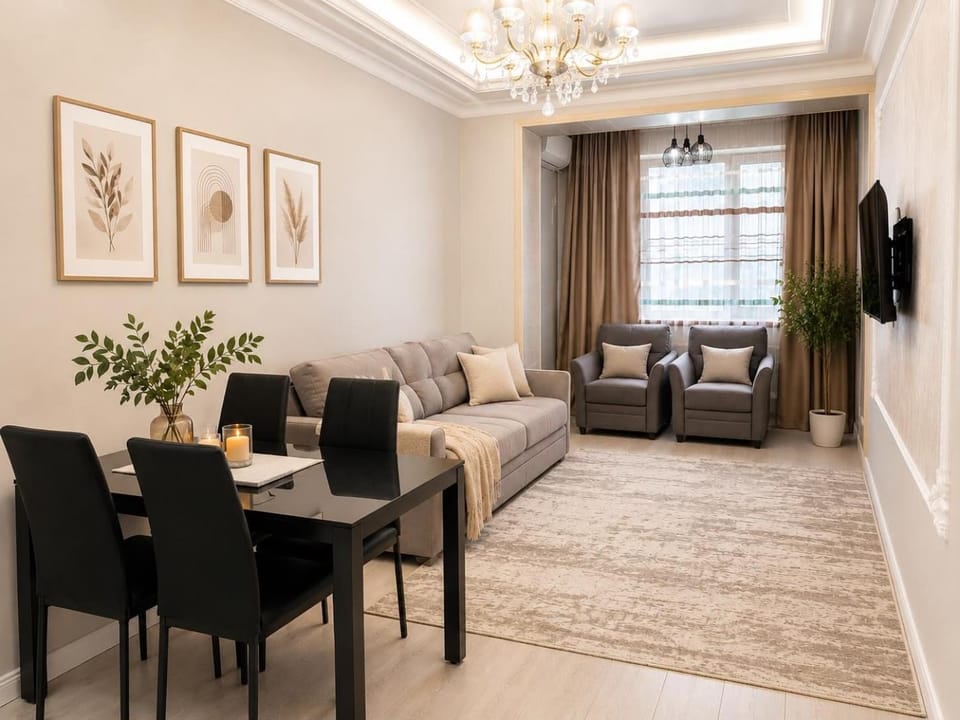 3 комнатная квартира в ЖК Дом на Абая 176 Apartment in Almaty