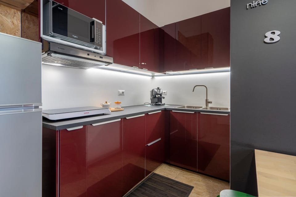 Kitchen or kitchenette, Living room