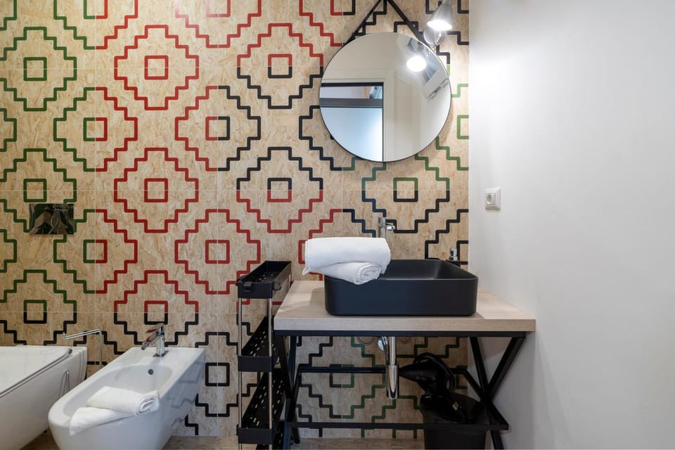 Bathroom, Living room