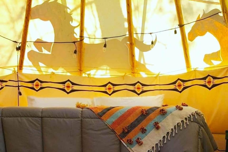 Wild Horses Luxury Tipi - Adjustable King Bed Luxury tent in Oregon