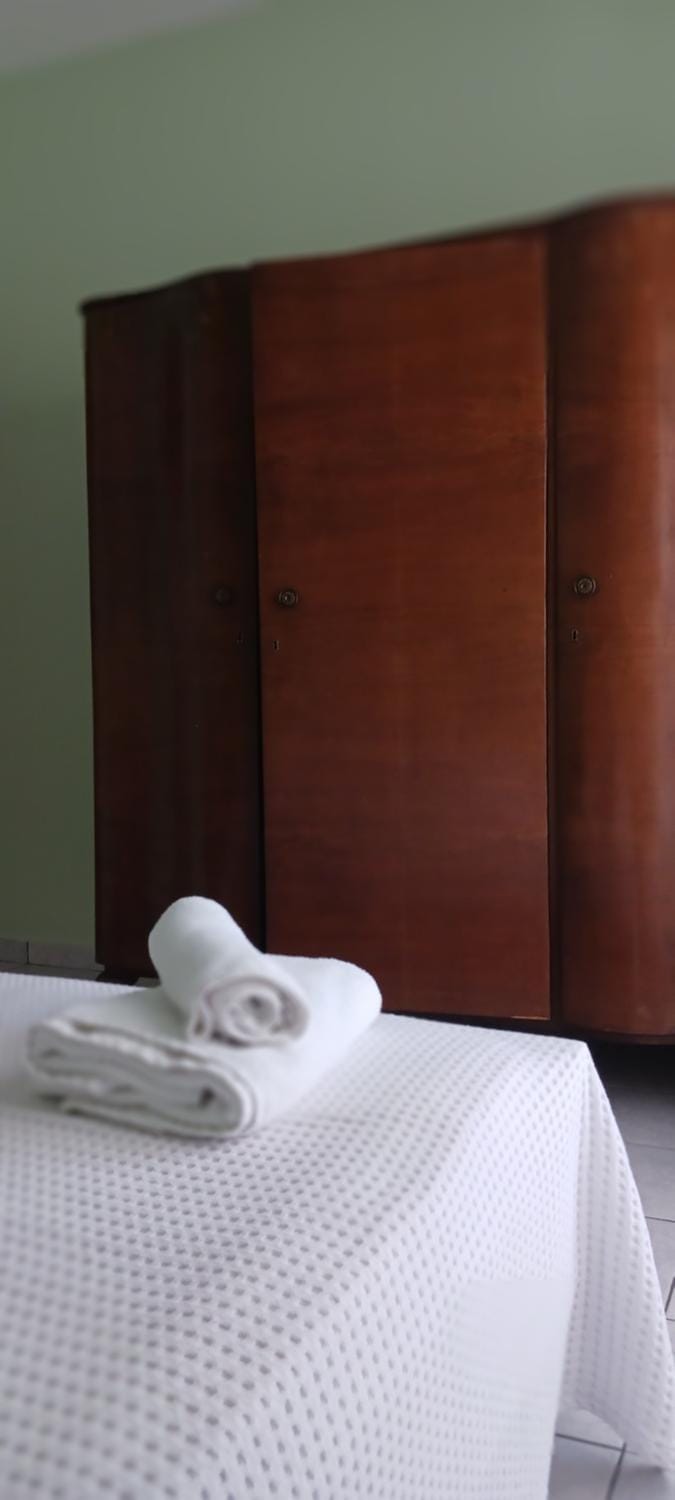 Bed, Photo of the whole room, Bedroom, towels, wardrobe