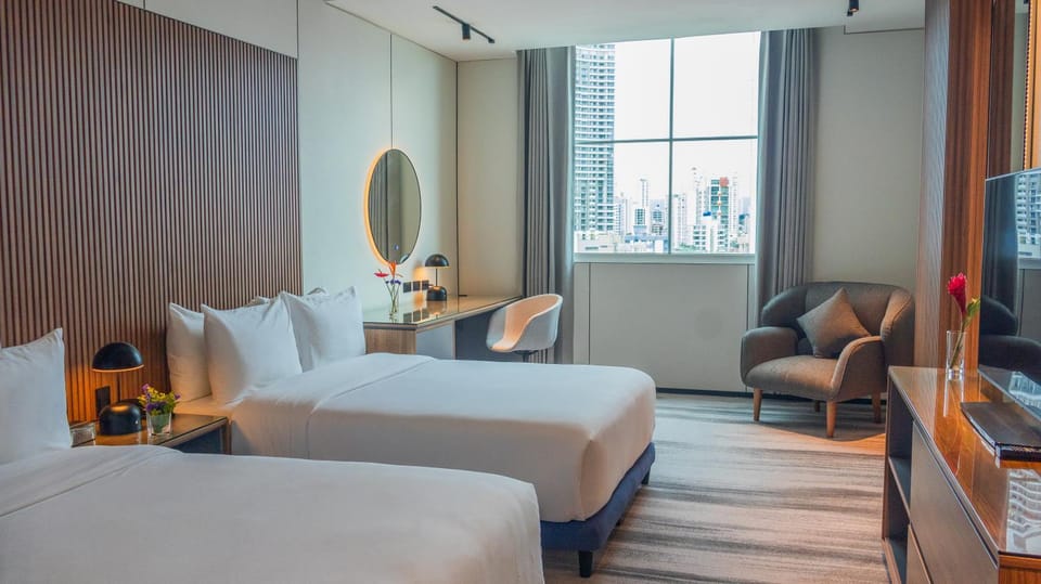 Bed, Living room, Seating area, Bedroom