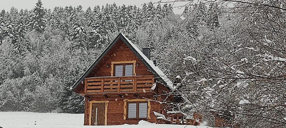 Kryjówka Yetiego Domek w zaciszu Bieszczad z jacuzzi i klimatyzacją House in Poland