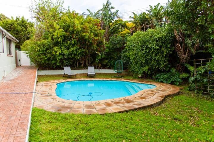 Natural landscape, Garden, Garden view, Pool view, Swimming pool