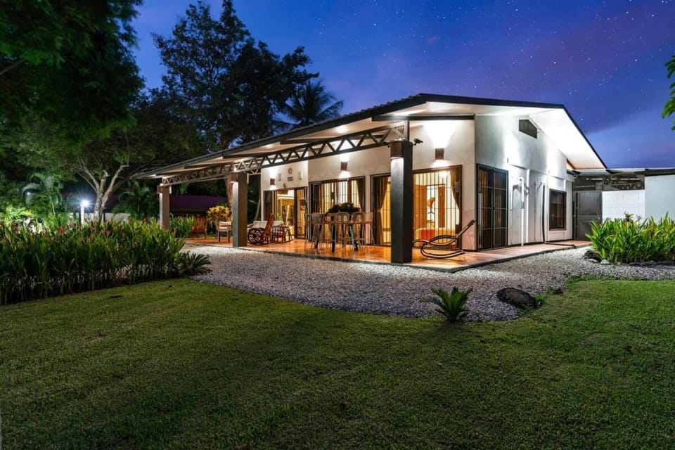 Stunning Gated Property with a Lush Garden, Wrap-Around Terrace & Private Pool House in Guanacaste Province