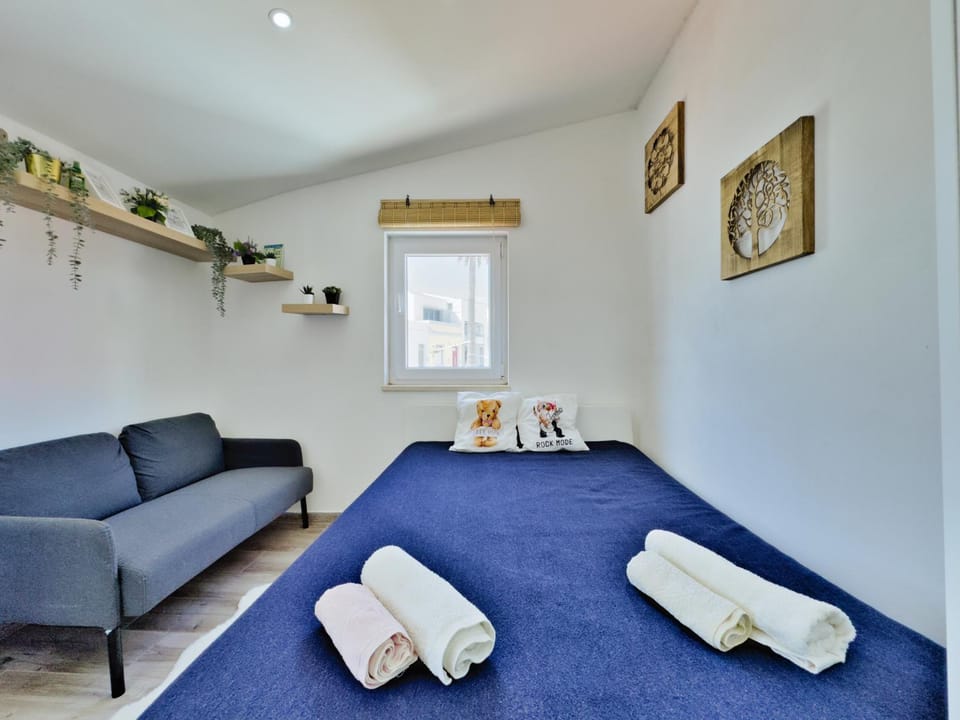 Bed, Kitchen or kitchenette, Bedroom, towels, wardrobe