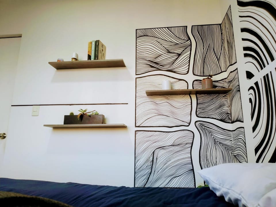 Photo of the whole room, Decorative detail, Bedroom