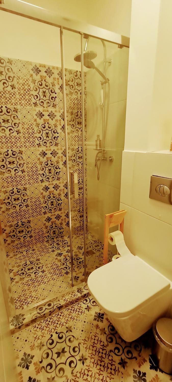 Shower, Toilet, Bathroom, towels