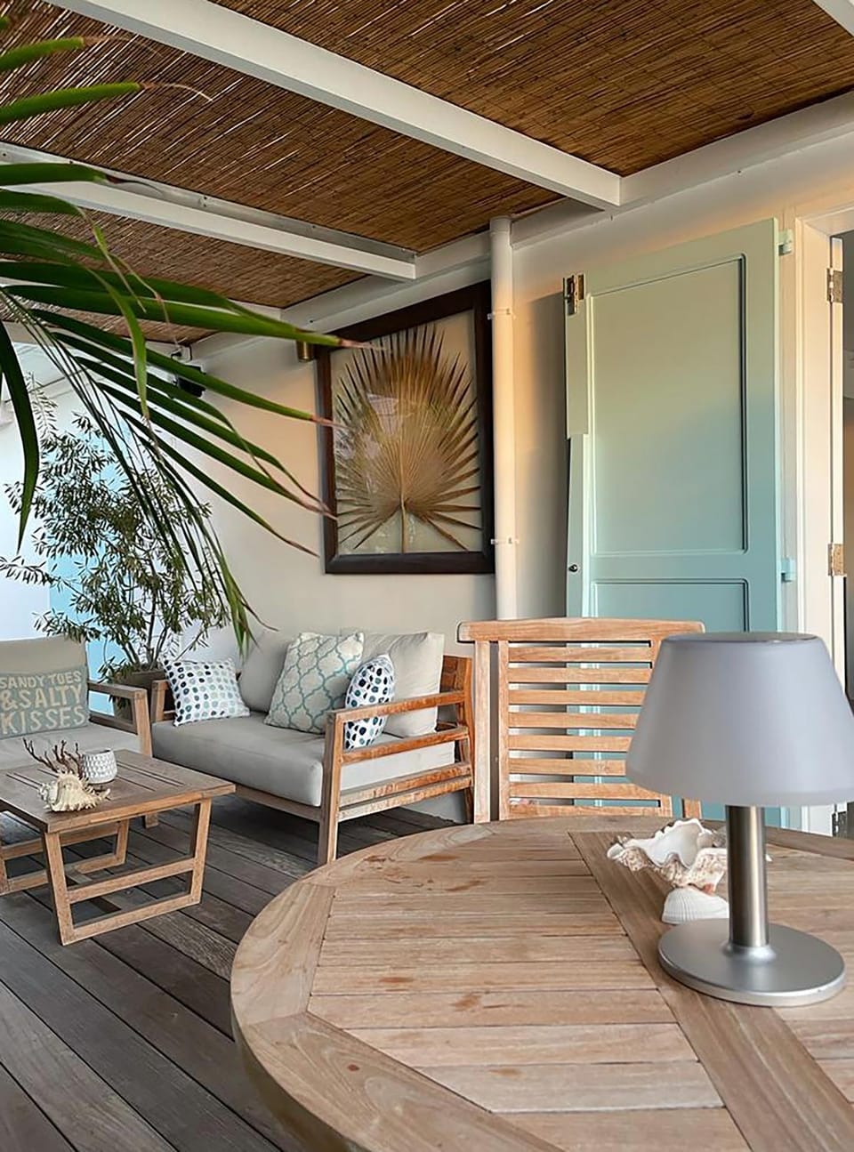 Patio, Garden, Dining area, Garden view, Sea view