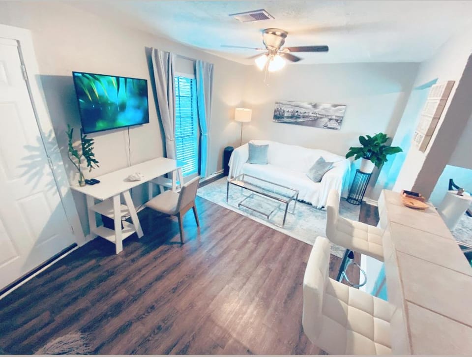 Newly Remodeled Oasis - Fast WiFi Vit C Shower Free Parking Near IAH DT & Pass Program Apartment in Harris County