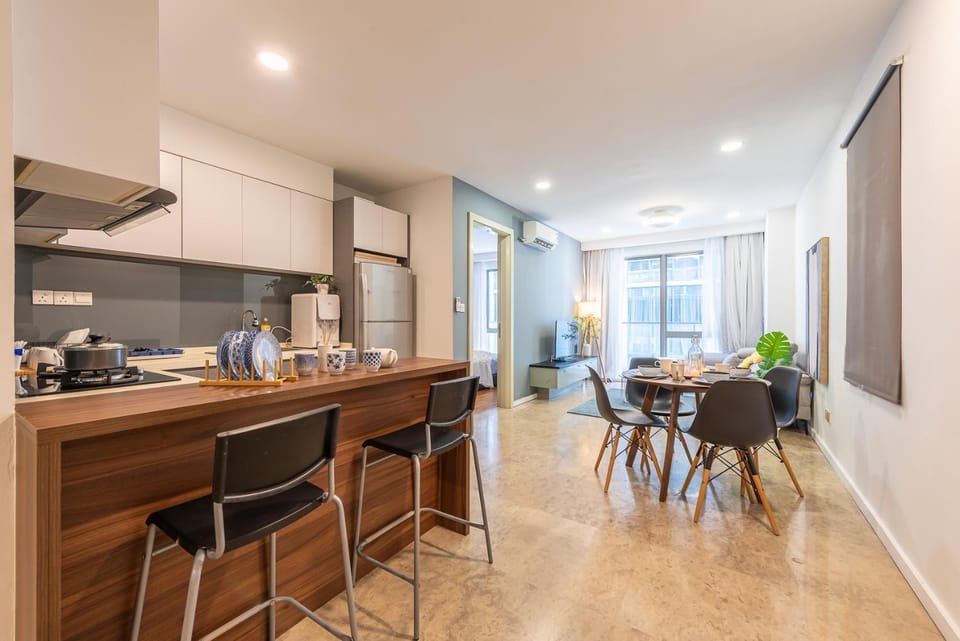 Kitchen or kitchenette, Living room