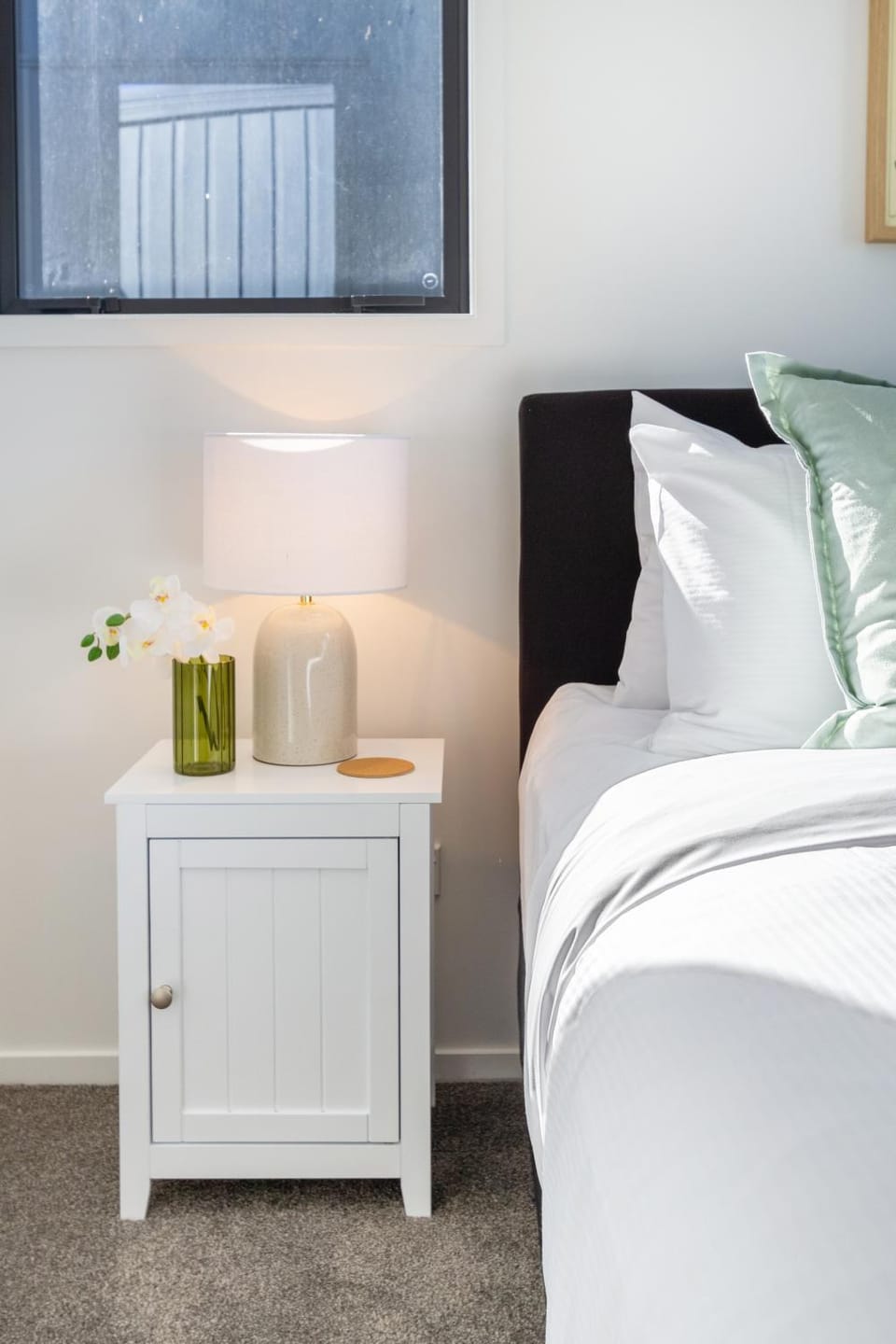 Bed, Decorative detail, Bedroom