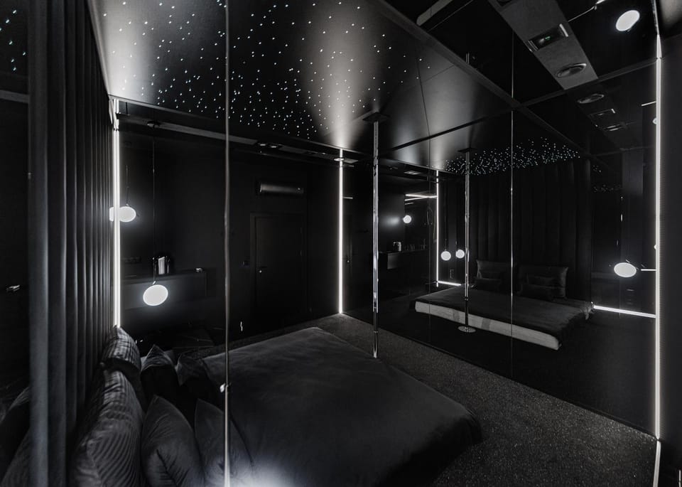 Eclipse Black Room Apartment in Poland