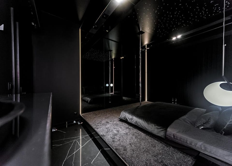 Eclipse Black Room Apartment in Poland