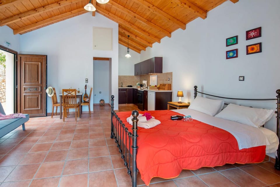 Bed, Kitchen or kitchenette, Living room, Photo of the whole room, Seating area, Dining area, Bedroom
