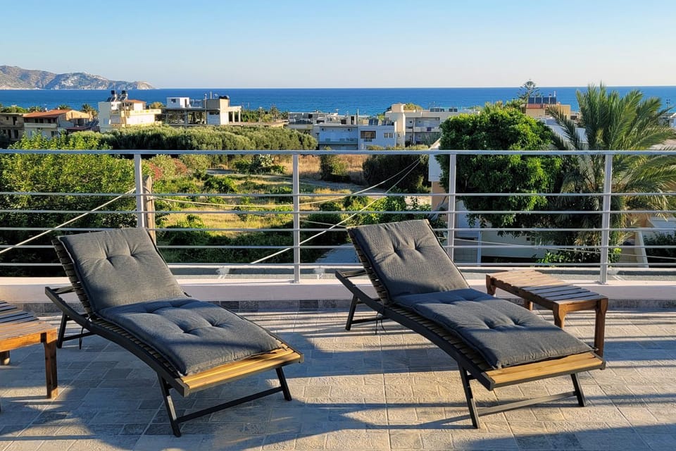 Patio, Natural landscape, Balcony/Terrace, Mountain view, Sea view, sunbed