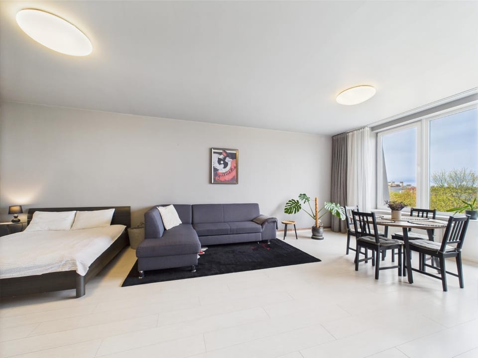 Bed, Living room, Photo of the whole room, Seating area, Dining area, Bedroom