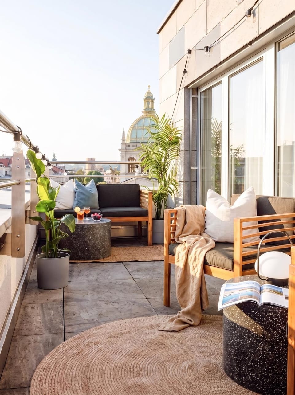 Day, View (from property/room), Balcony/Terrace, Seating area, City view, Landmark view, Location