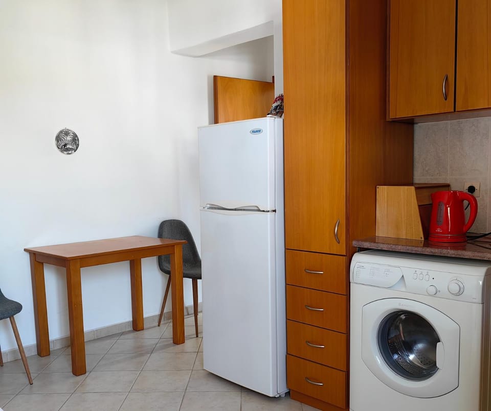 Kitchen or kitchenette, Dining area, washing machine