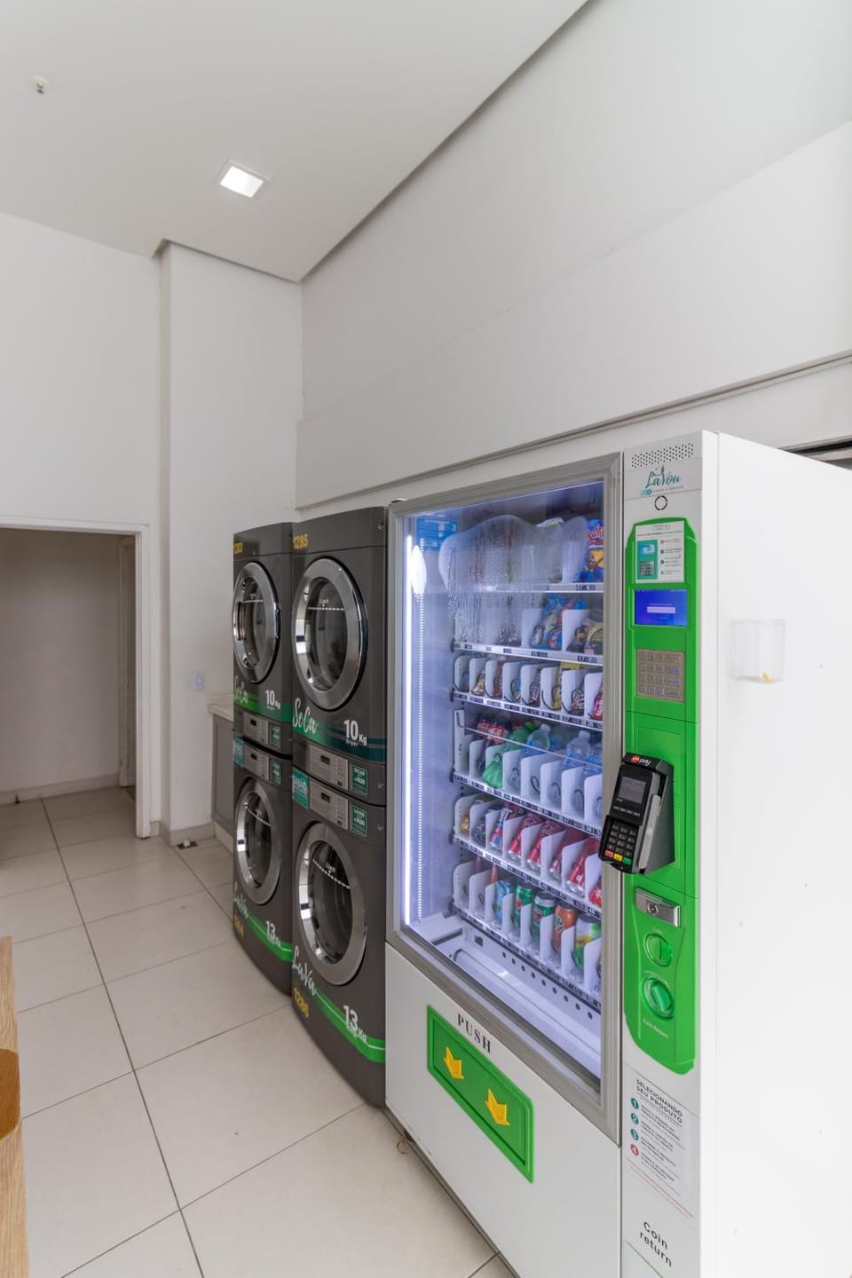 vending machine, washing machine, dryer