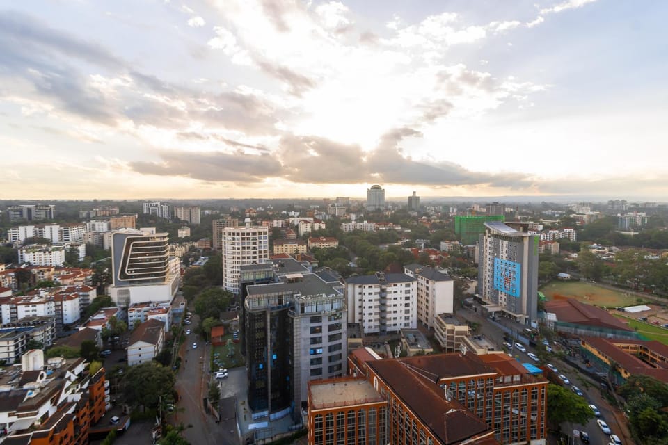 City view, Sunset