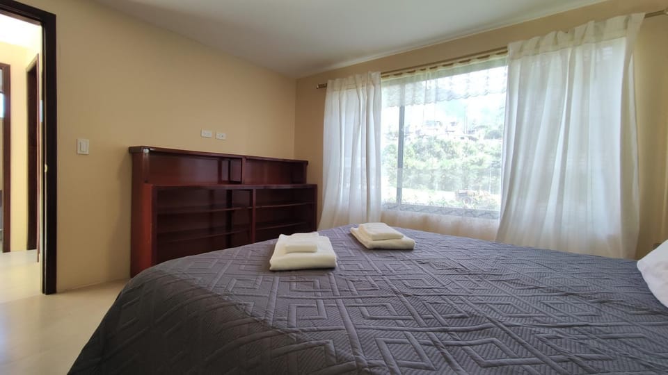 Bed, Photo of the whole room, Bedroom, towels, wardrobe