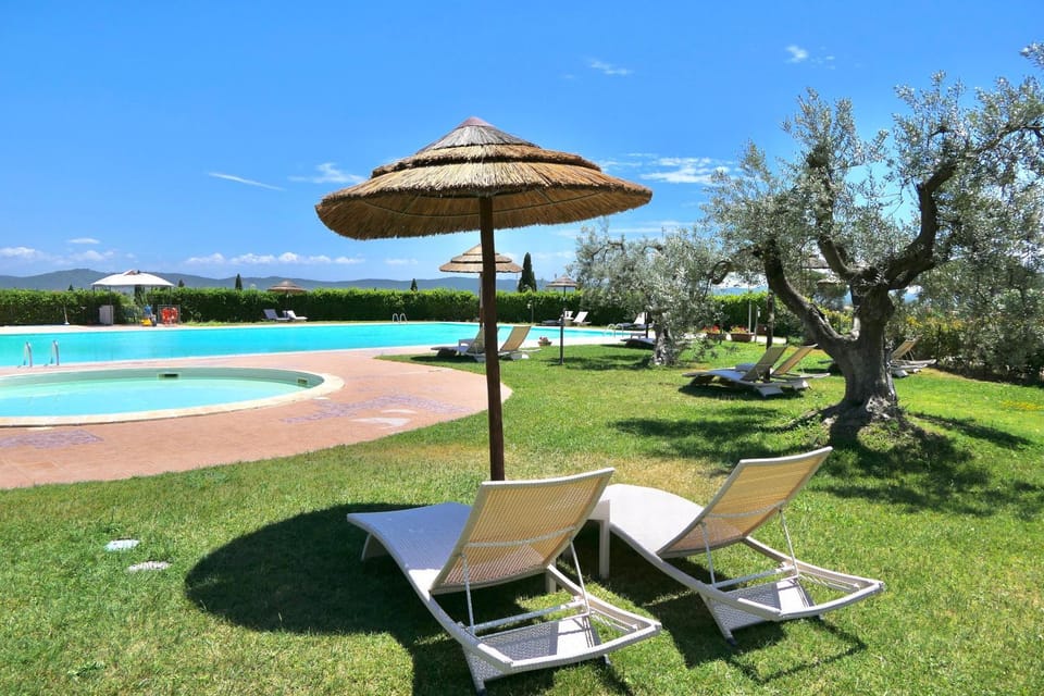 Pool view, sunbed