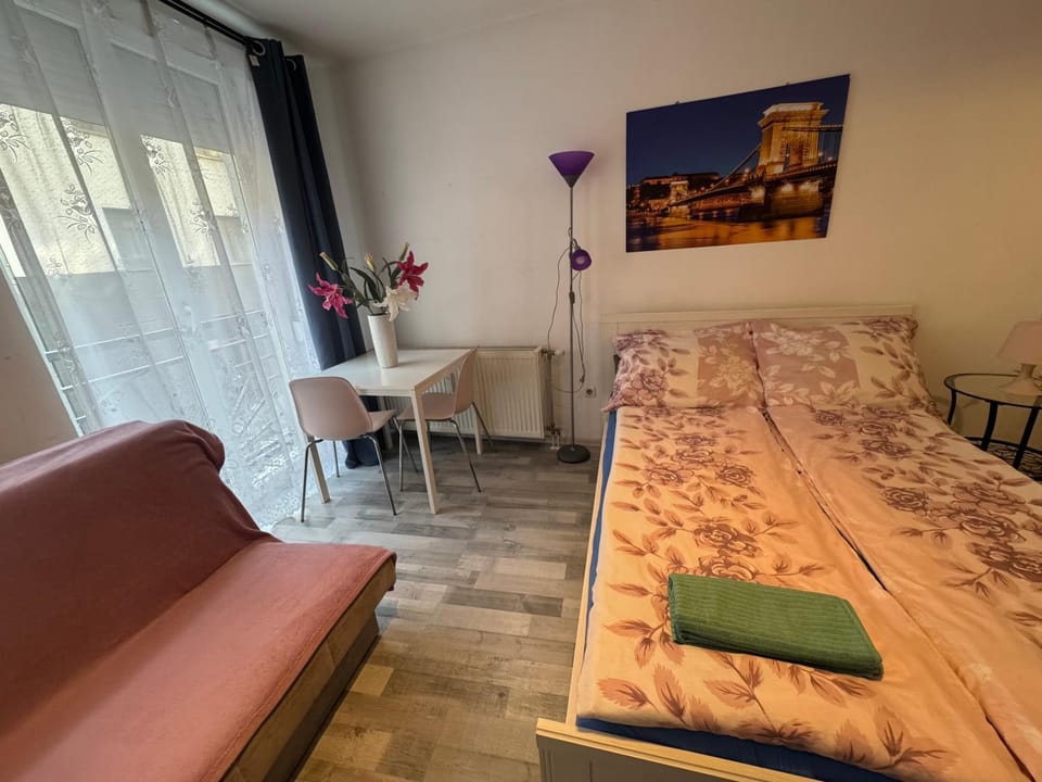 Bed, Living room, Photo of the whole room, Seating area, Bedroom